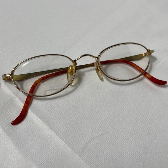 Martine Sitbon Eyeglasses FRAMES ONLY Gold Tone Filigree Detail 6548 48-19 140 - Picture 1 of 11